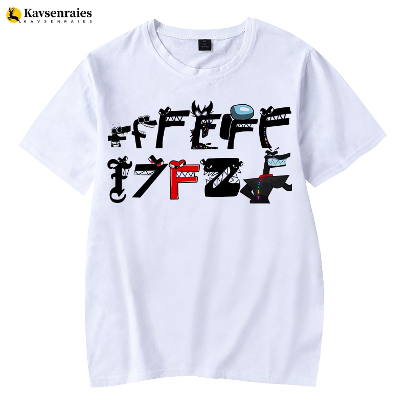 2023 Summer Fashion Children s Alphabet Lore Harajuku T shirt Boys T Shirt Girls Clothes Print 3 - Alphabet Lore Plush