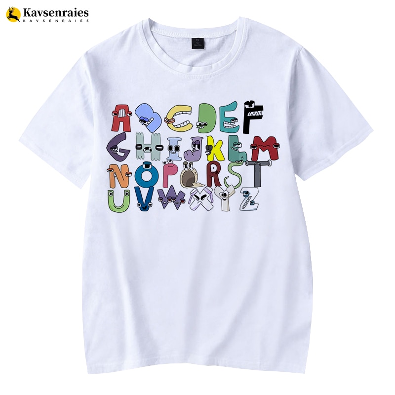 2023 Summer Fashion Children s Alphabet Lore Harajuku T shirt Boys T Shirt Girls Clothes Print 4 - Alphabet Lore Plush