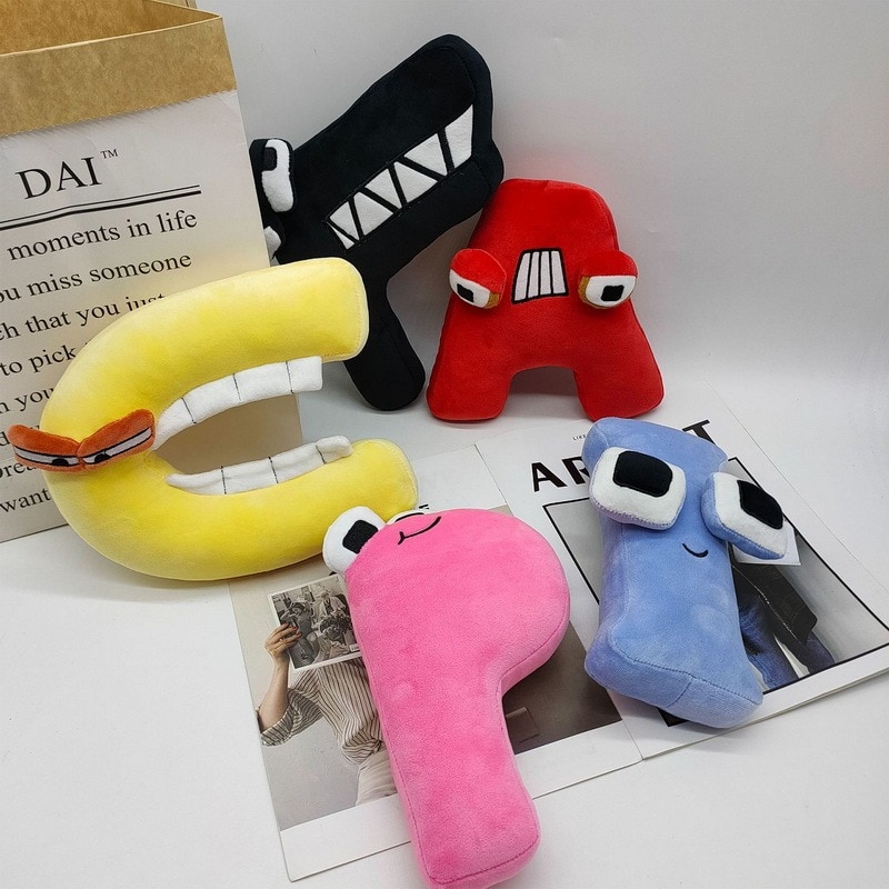 A Z Russian Letter Stuffed Animal Plushie Doll Toys Alphabet Lore Plush Toys Gift For Kids - Alphabet Lore Plush