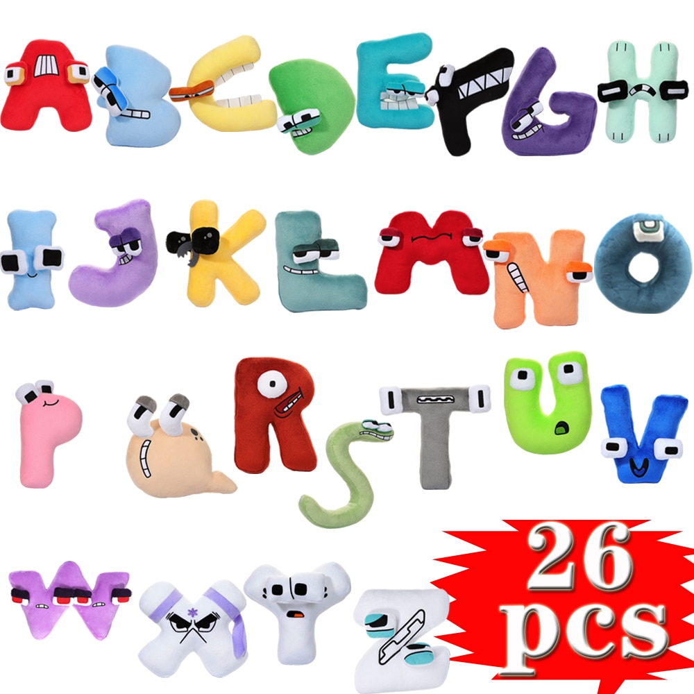 Alphabet Lore Plush Toys English Letter Stuffed Animal Plushie Doll Toys Gift for Kids Children Educational 1 - Alphabet Lore Plush