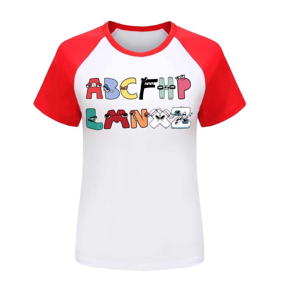 Boy s Girl s 100 T Shirts 26 Alphabet Lore Print Casual Family Clothing Set Children 1 - Alphabet Lore Plush